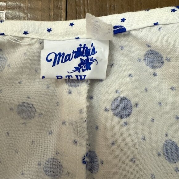 Vintage Marita's RTW Ready to Wear Embroidered Cotton House Dress / Kaftan - Picture 5 of 7